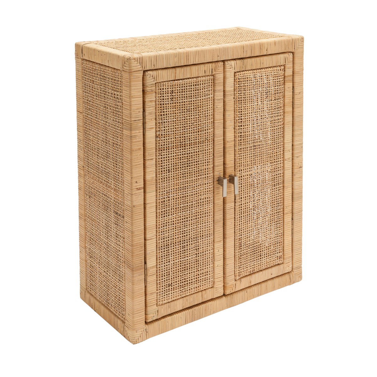 Petite Armoire En Cannage De Rotin Ajoure Mobilier En Rotin Kok