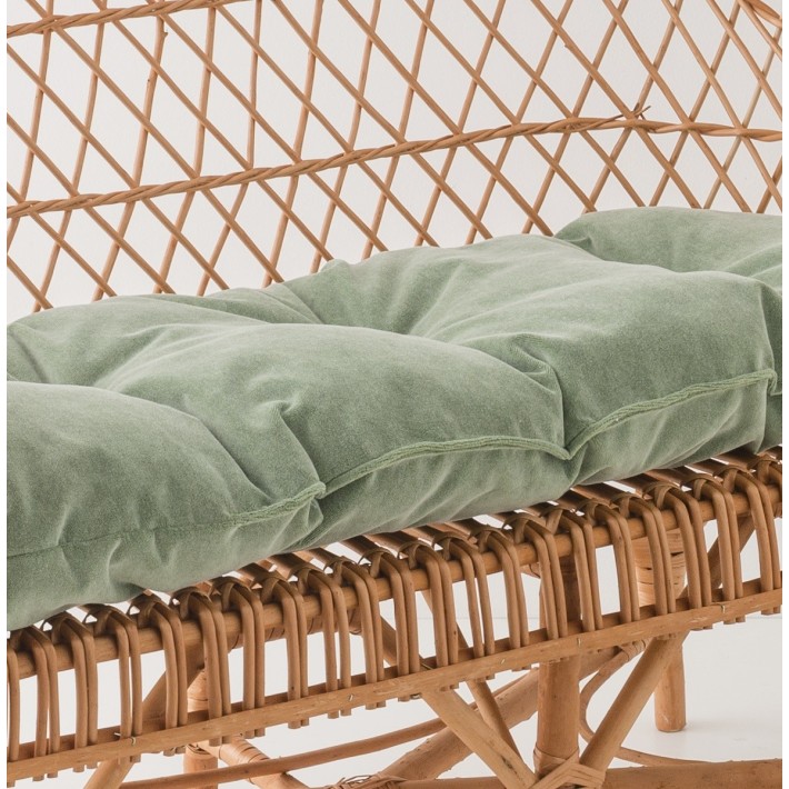 Antonin wicker armchair without cushion