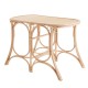 Rattan table armchair Gingko Bulles view from 3/4