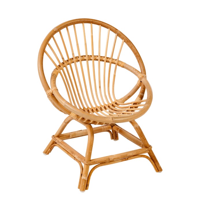 Fauteuil en rotin Coquille enfant par KOK MAISON