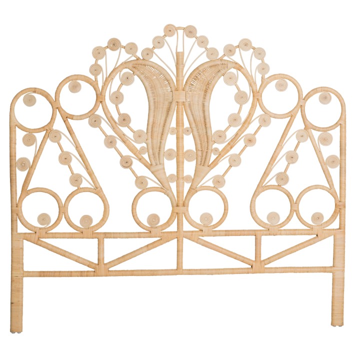 Natural rattan headboard Maharaja