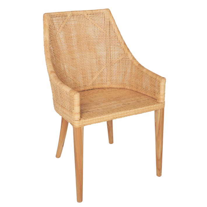 Rattan table armchair Saigon collection by Kok maison