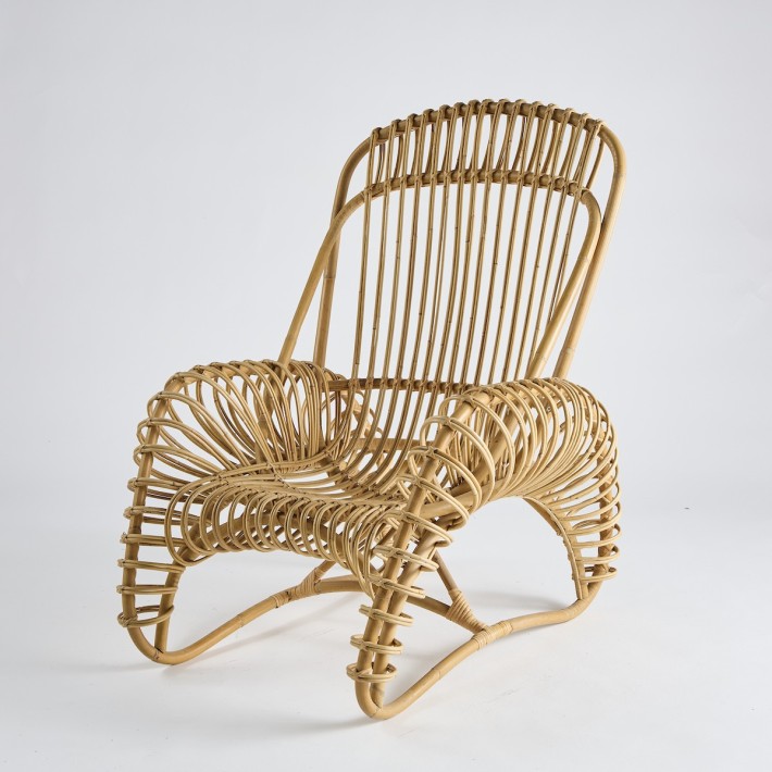 Rattan Boucle armchair, PU037 display item