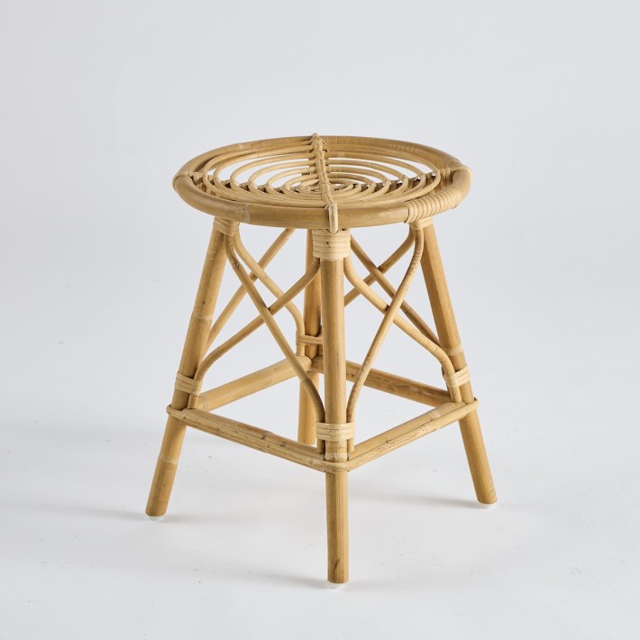 Tabouret en rotin naturel Vintage PU047