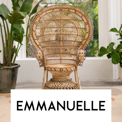 Emmanuelle armchair peacock chair